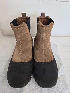 Sorel Men's Buxton Pull On Winter Boot  suede and textile upper Waterproof 0488